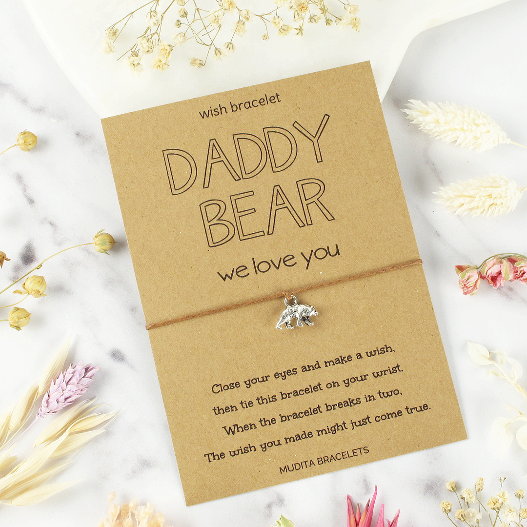 We Love You Daddy Bear - Mudita Bracelets
