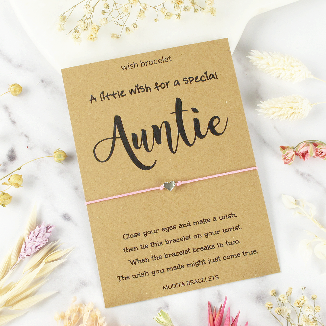 A Little Wish For A Special Auntie - Mudita Bracelets