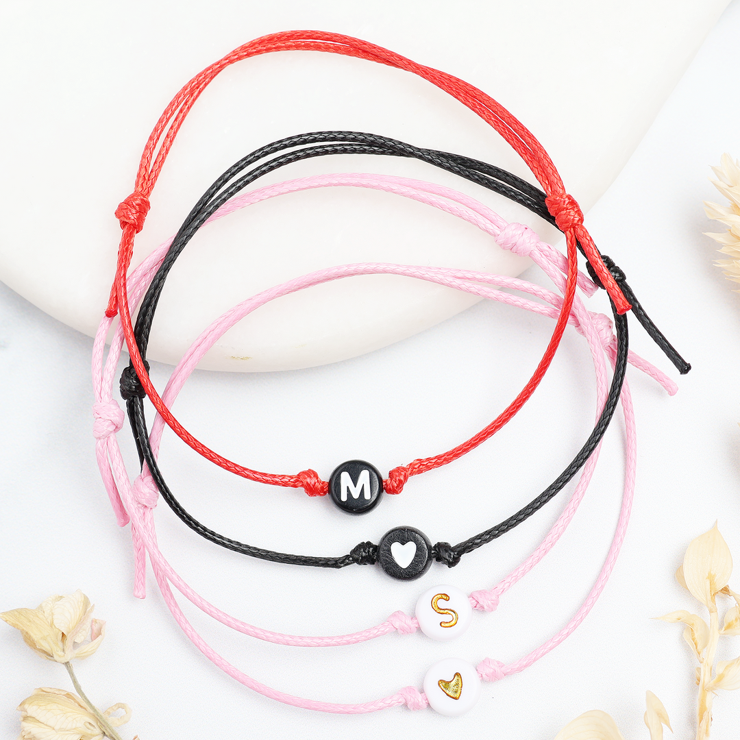Couples Pinky Promise Wish Bracelet Set