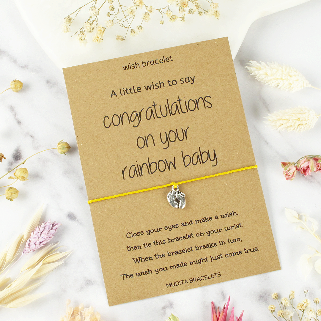 Congratulations On Your Rainbow Baby - Mudita Bracelets