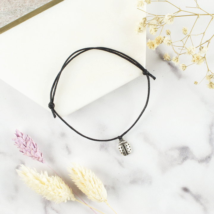 The Little Things Ladybird Charm Wish Bracelet