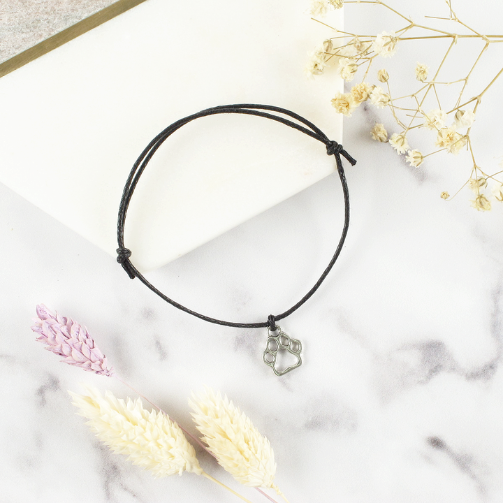 World's Best Dog Mum Paw Charm Wish Bracelet