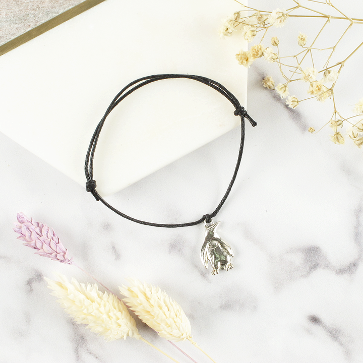 You're Super Cool Penguin Charm Wish Bracelet