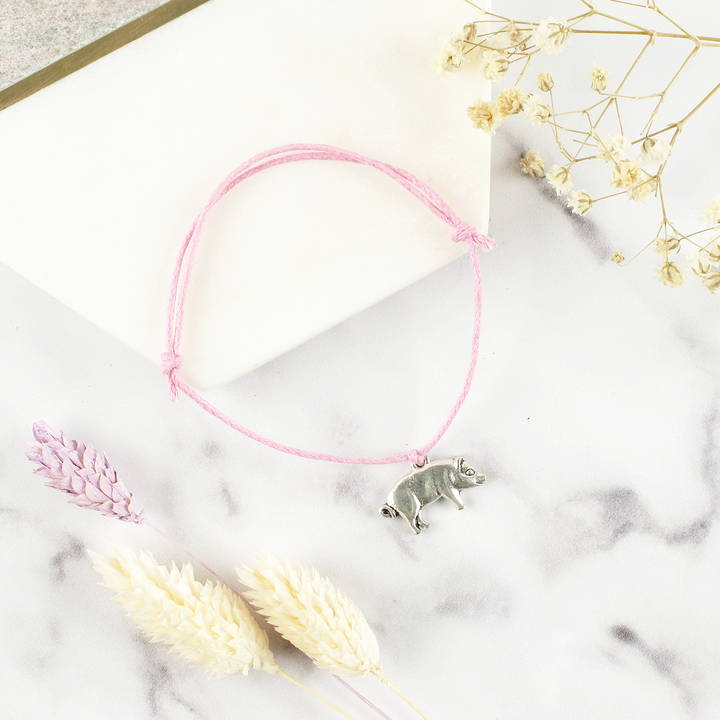 Miss You Pig Time Wish Bracelet
