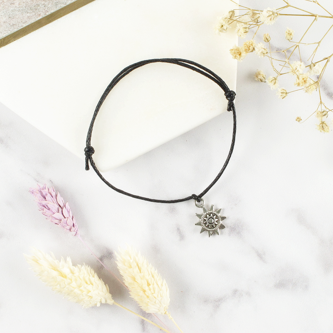 Sending Hugs Sun Charm Wish Bracelet