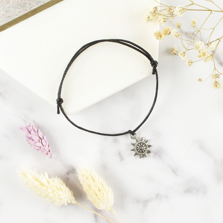 Sending Hugs Sun Charm Wish Bracelet