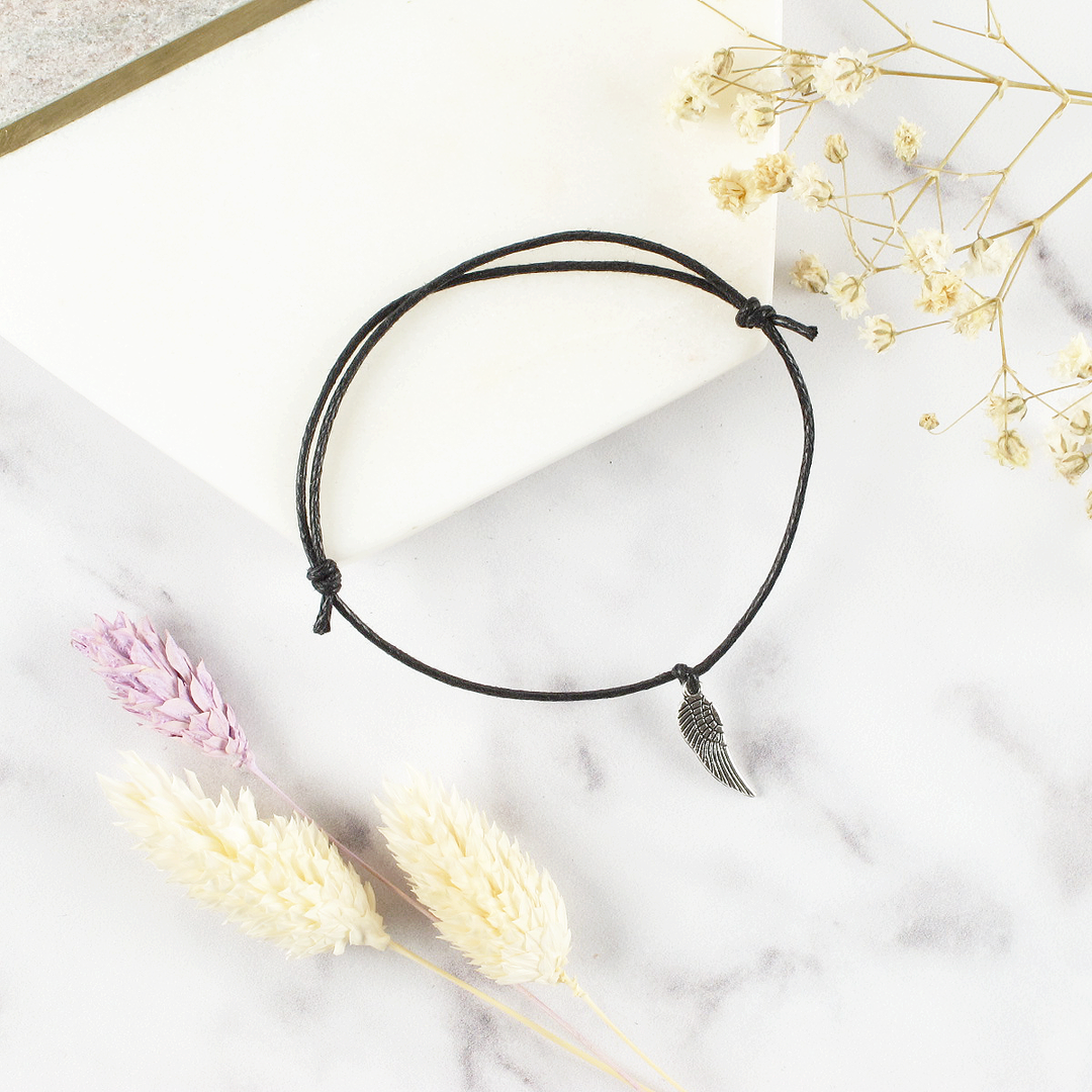 Feathers Appear When Angels Are Near Wish Bracelet