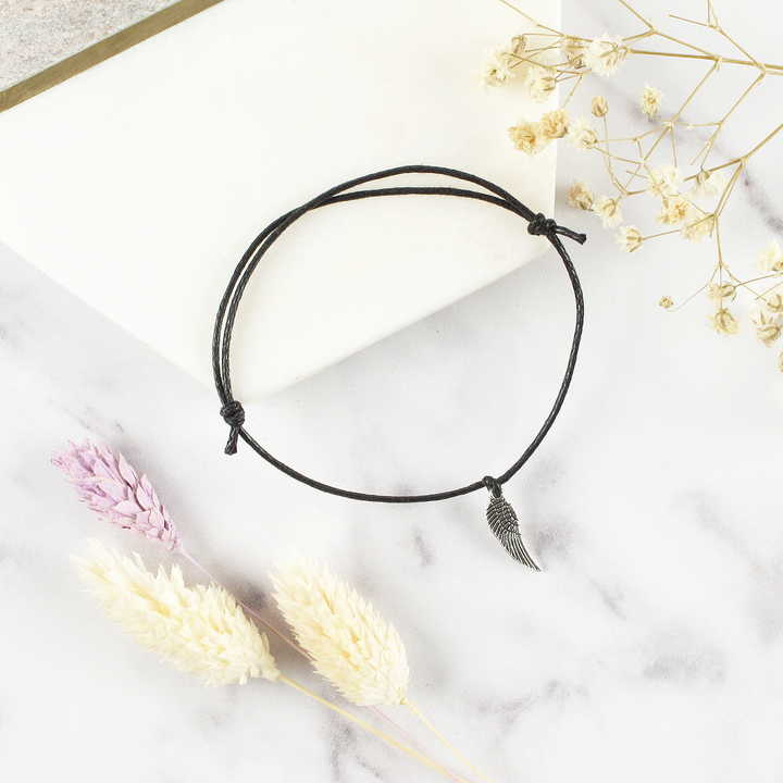Feathers Appear When Angels Are Near Wish Bracelet