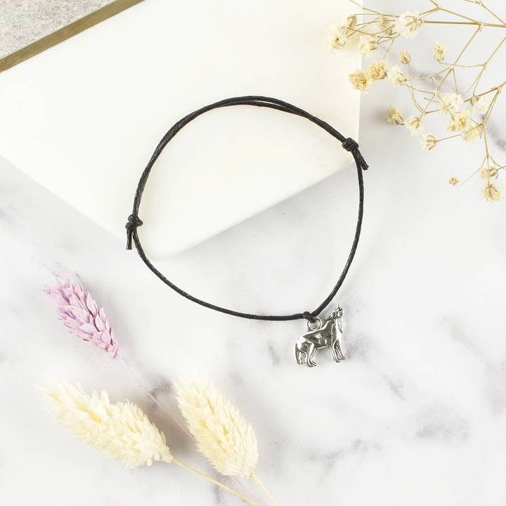 Stand Fur What You Believe Wolf Charm Wish Bracelet