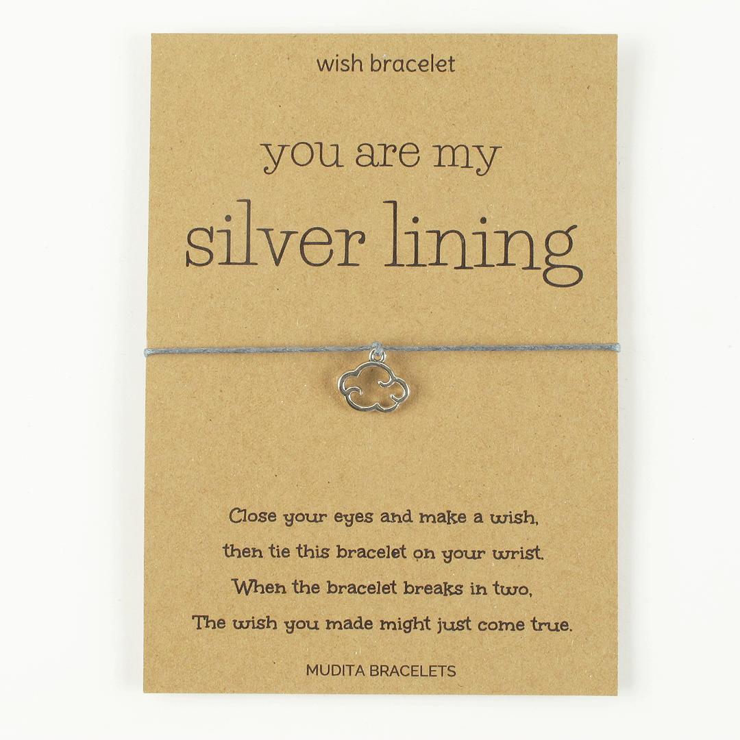 You Are My Silver Lining - Mudita Bracelets