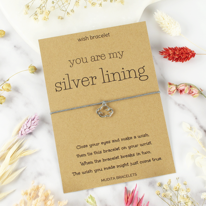 You Are My Silver Lining - Mudita Bracelets
