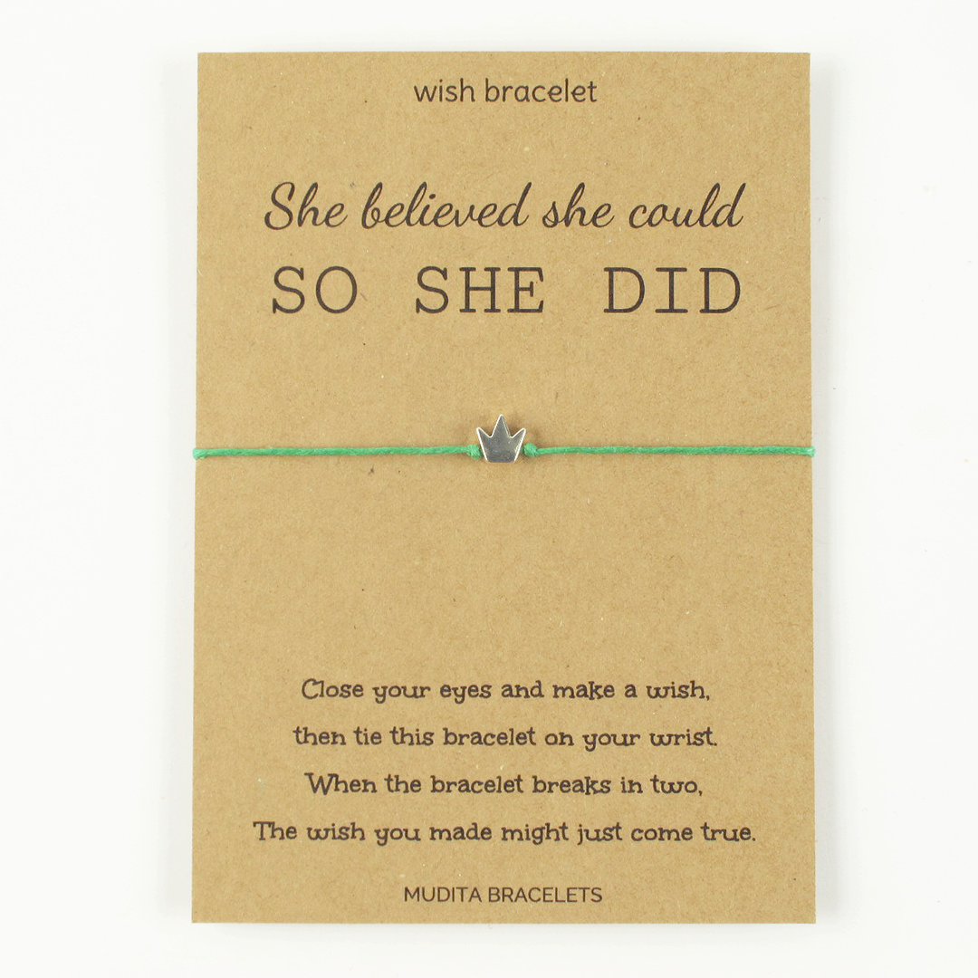 She Believed She Could So She Did - Mudita Bracelets