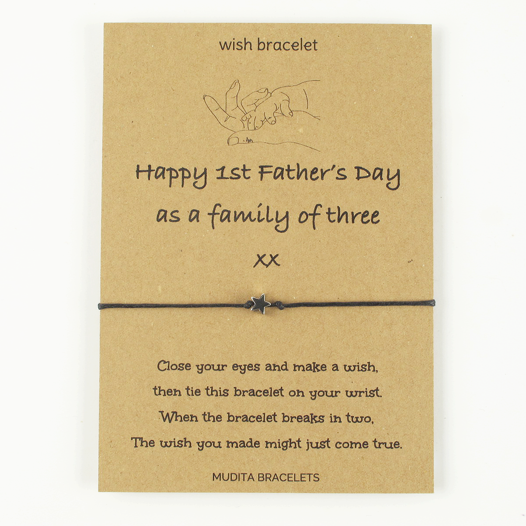 Happy Father's Day as Family Of Three - Mudita Bracelets