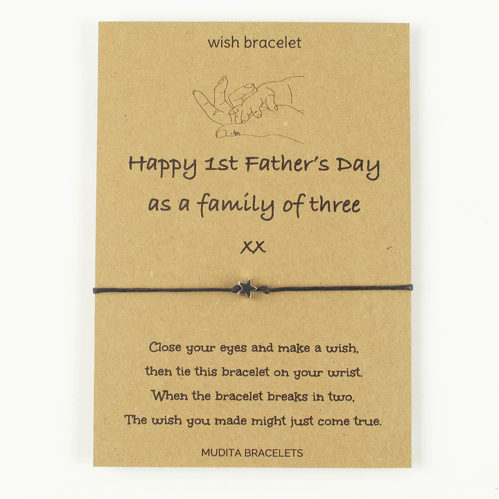 Happy Father's Day as Family Of Three - Mudita Bracelets