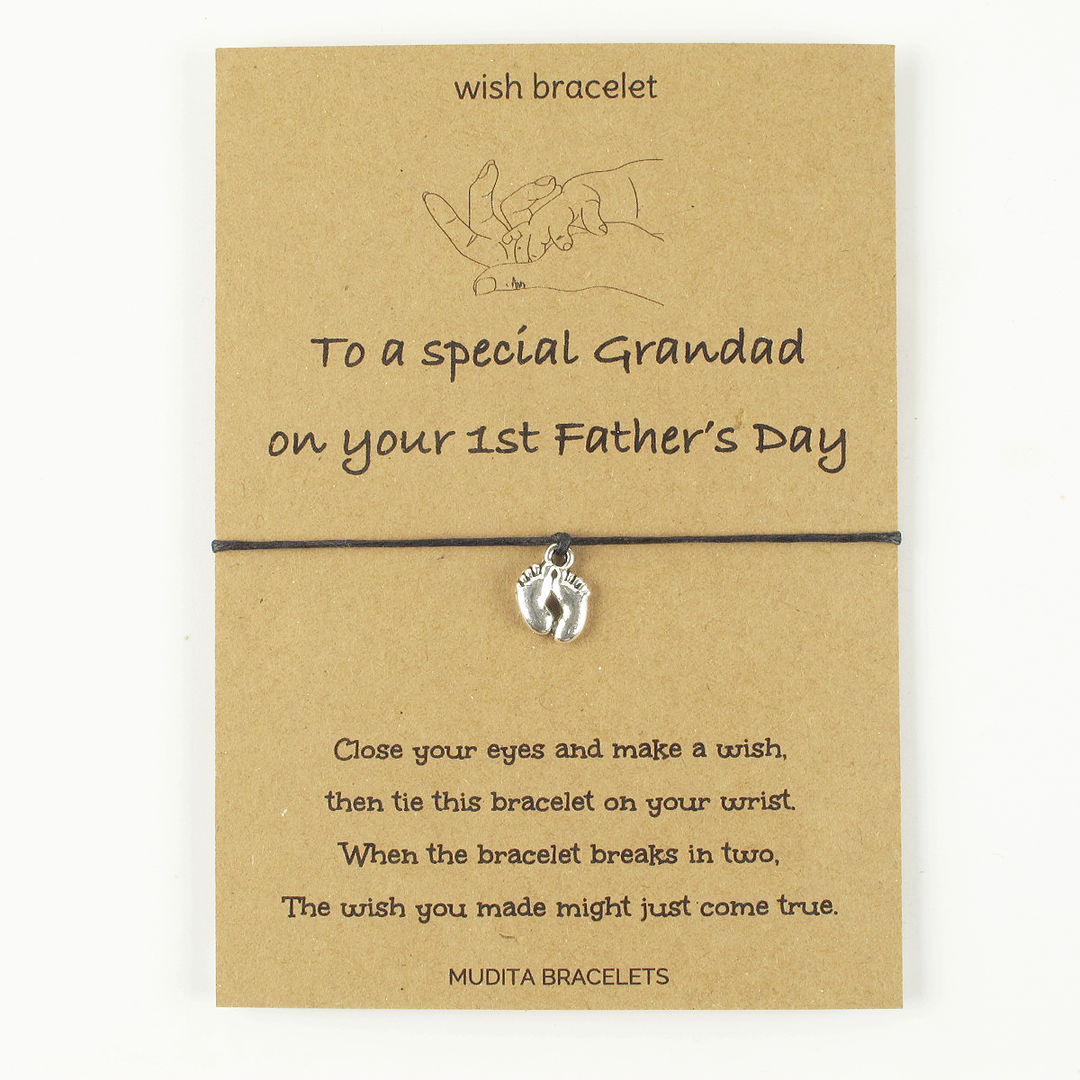 To Grandad On Your 1st Father's Day - Mudita Bracelets