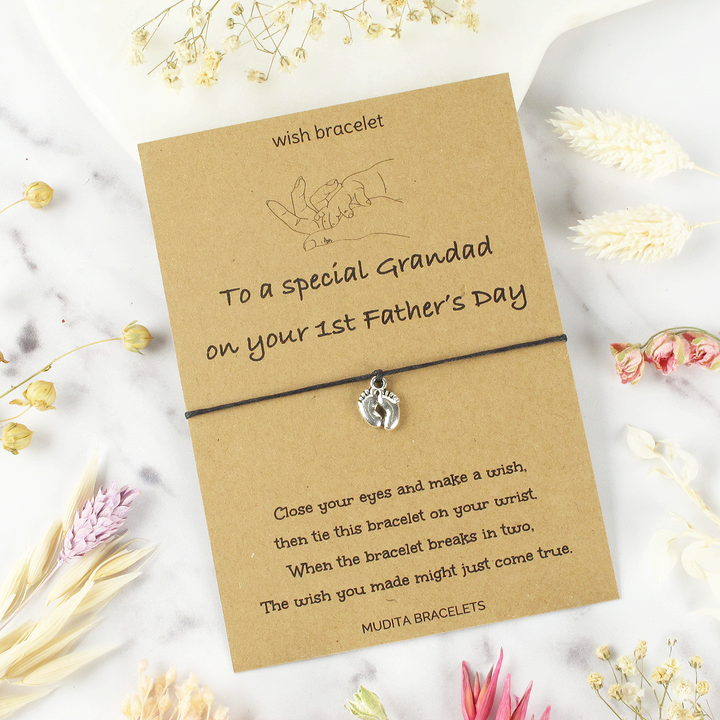 To Grandad On Your 1st Father's Day - Mudita Bracelets