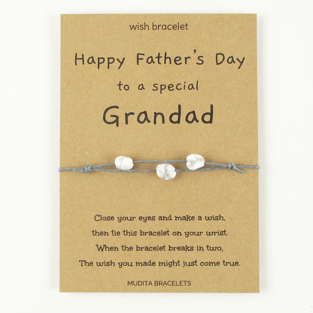 Happy Father's Day To A Special Grandad - Mudita Bracelets