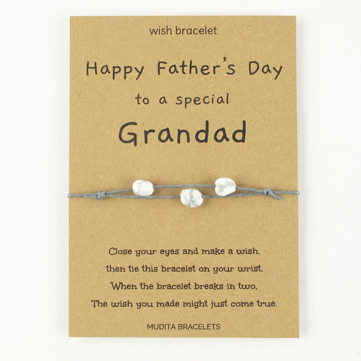 Happy Father's Day To A Special Grandad - Mudita Bracelets