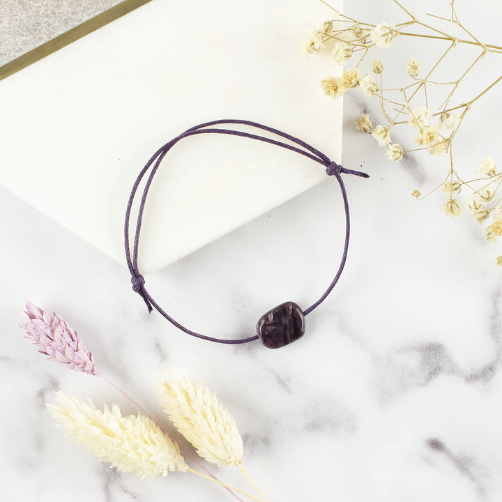 Charoite Wish Bracelet