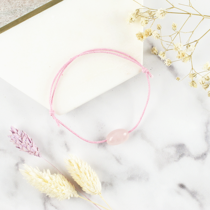 Auntie Mother's Day Rose Quartz Wish Bracelet