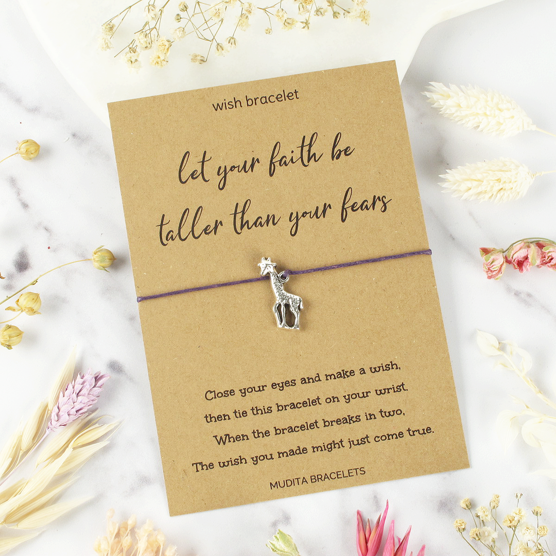 Let Your Faith Be Taller Than Your Fears - Mudita Bracelets