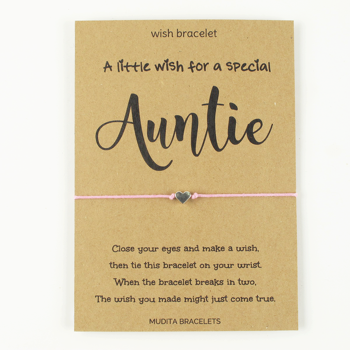 A Little Wish For A Special Auntie - Mudita Bracelets