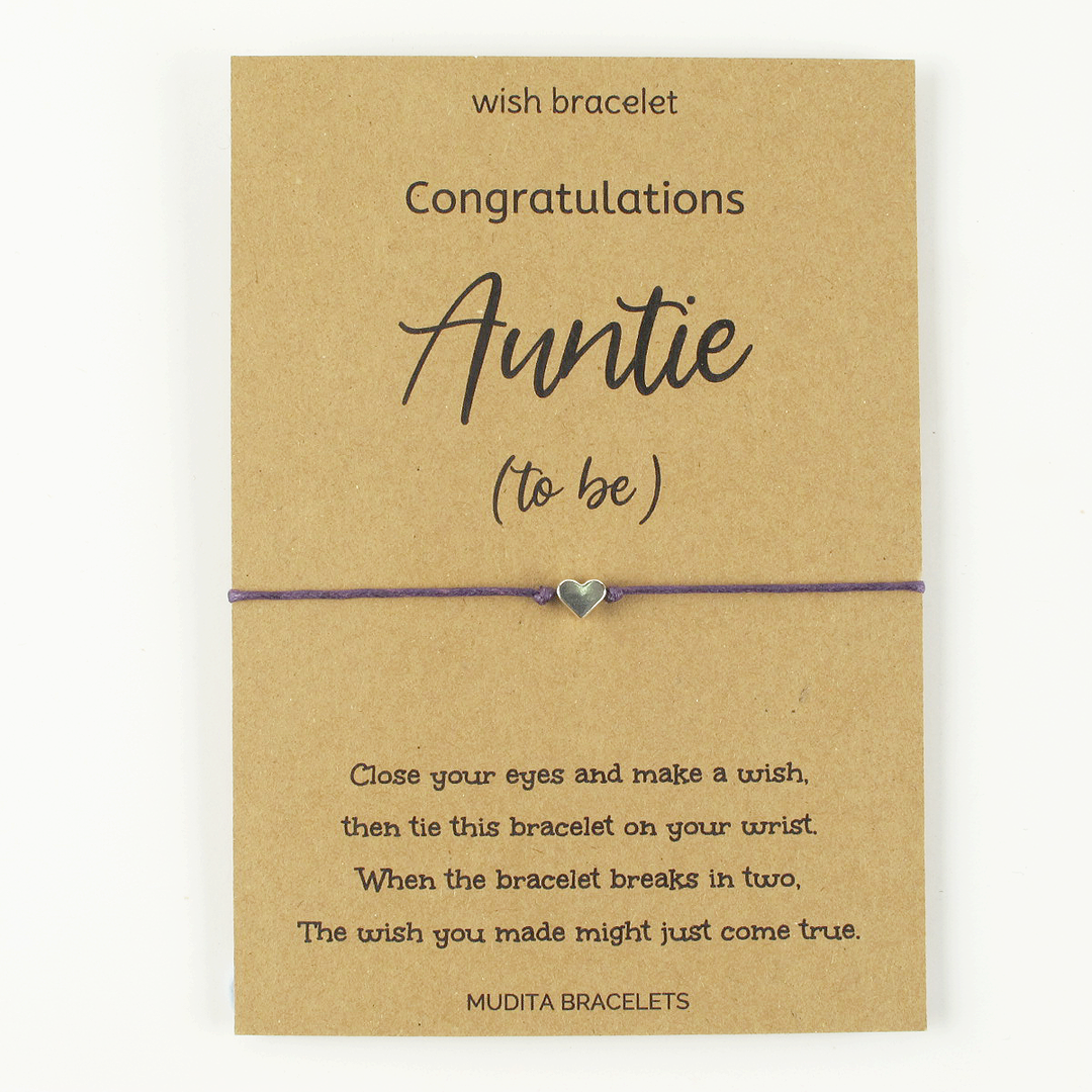 Congratulations Auntie To Be - Mudita Bracelets