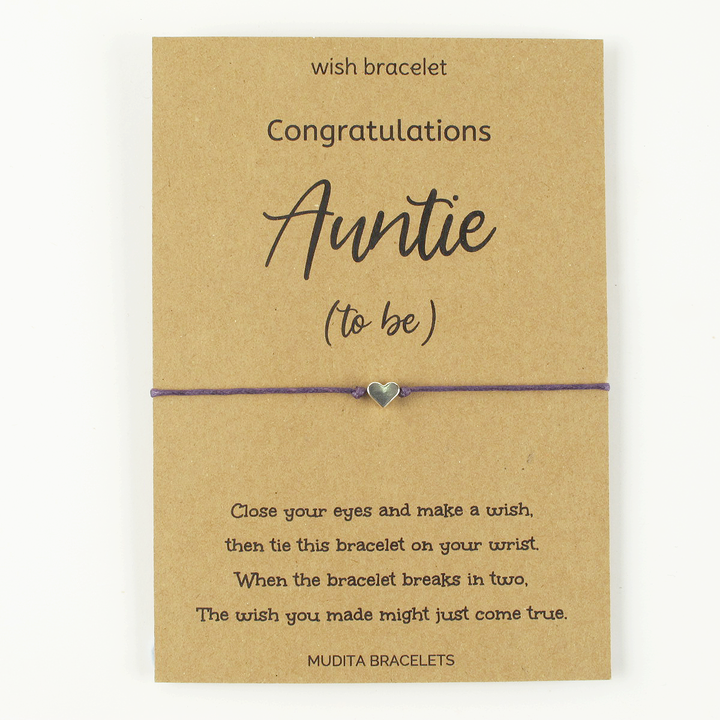 Congratulations Auntie To Be - Mudita Bracelets