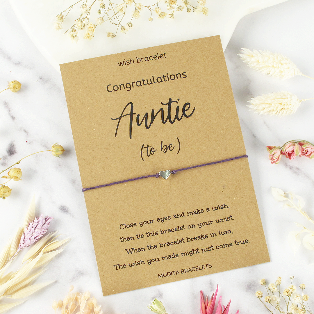 Congratulations Auntie To Be - Mudita Bracelets