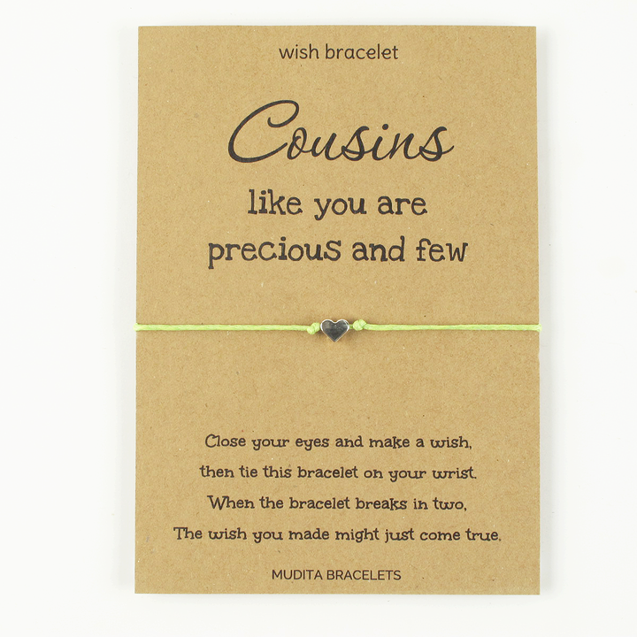 Cousins Like You Are Precious And Few - Mudita Bracelets