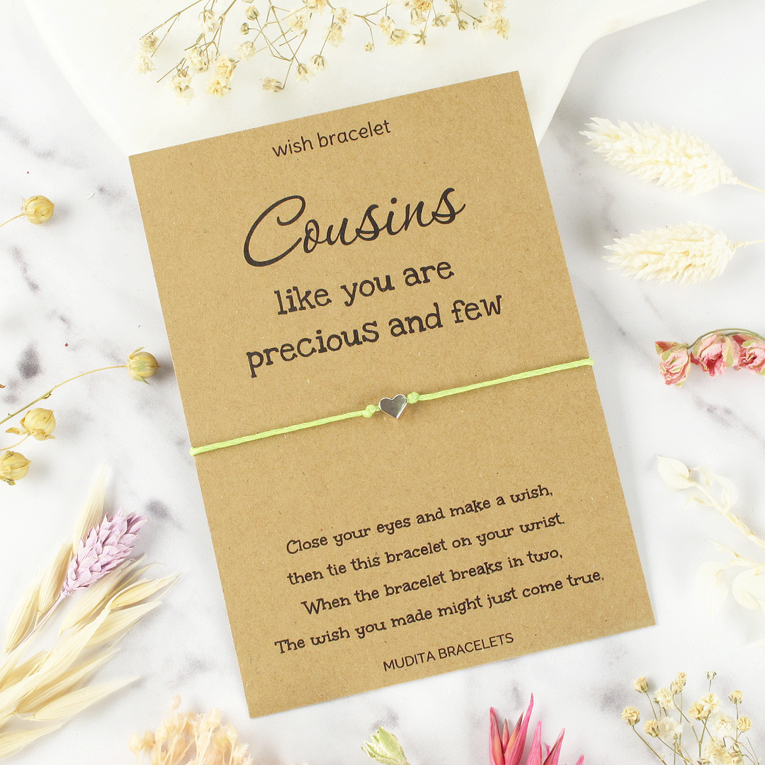 Cousins Like You Are Precious And Few - Mudita Bracelets