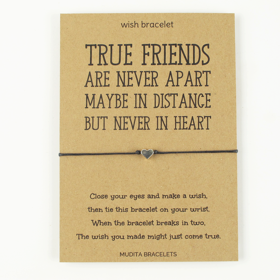 True Friends Are Never Apart Wish Bracelet