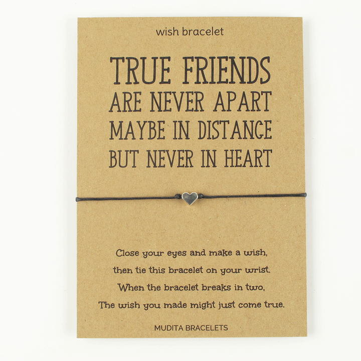 True Friends Are Never Apart Wish Bracelet