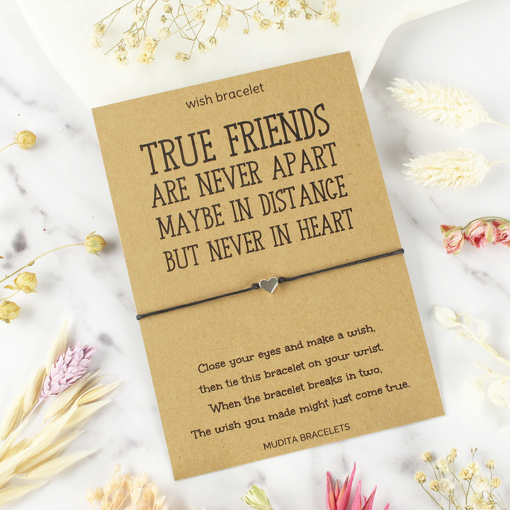 True Friends Are Never Apart Wish Bracelet