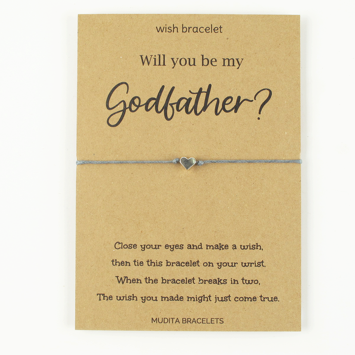 Will You Be My Godfather Wish Bracelet