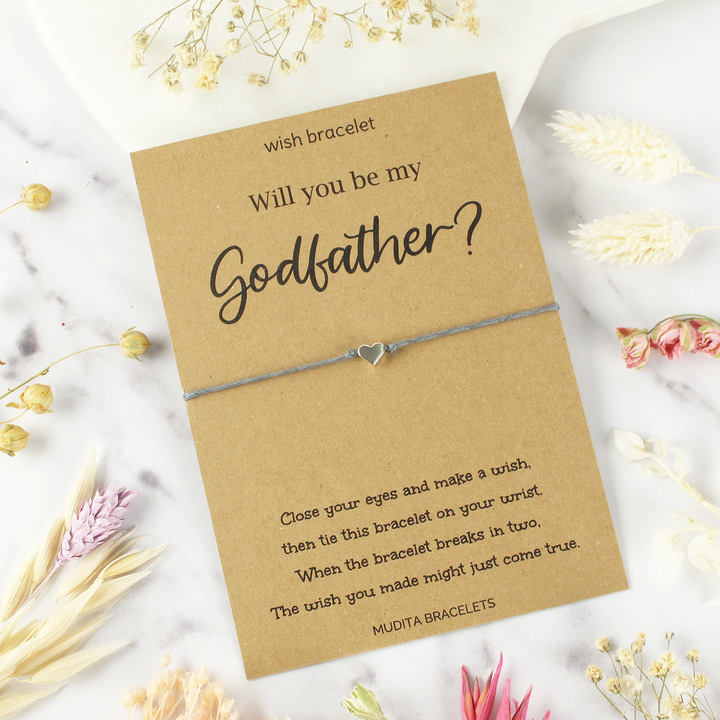 Will You Be My Godfather Wish Bracelet