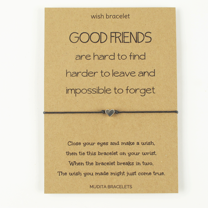 Good Friends Are Hard To Find Wish Bracelet
