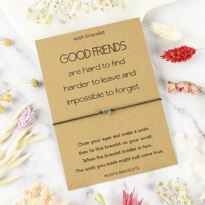Good Friends Are Hard To Find Wish Bracelet
