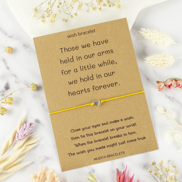 In Our Hearts Forever Remembrance Wish Bracelet