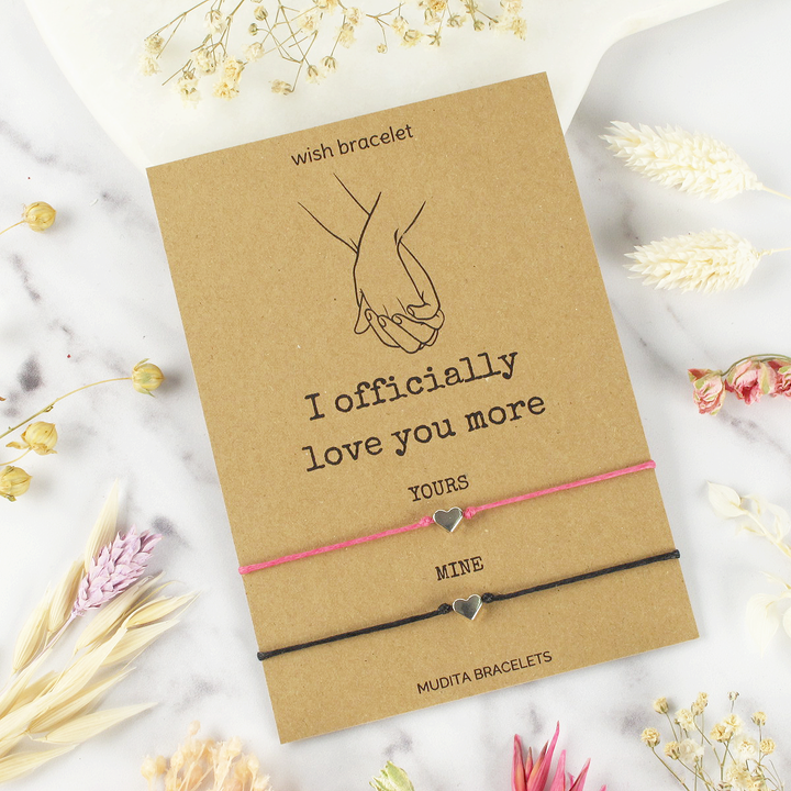 Officially Love You More Couples Wish Bracelets