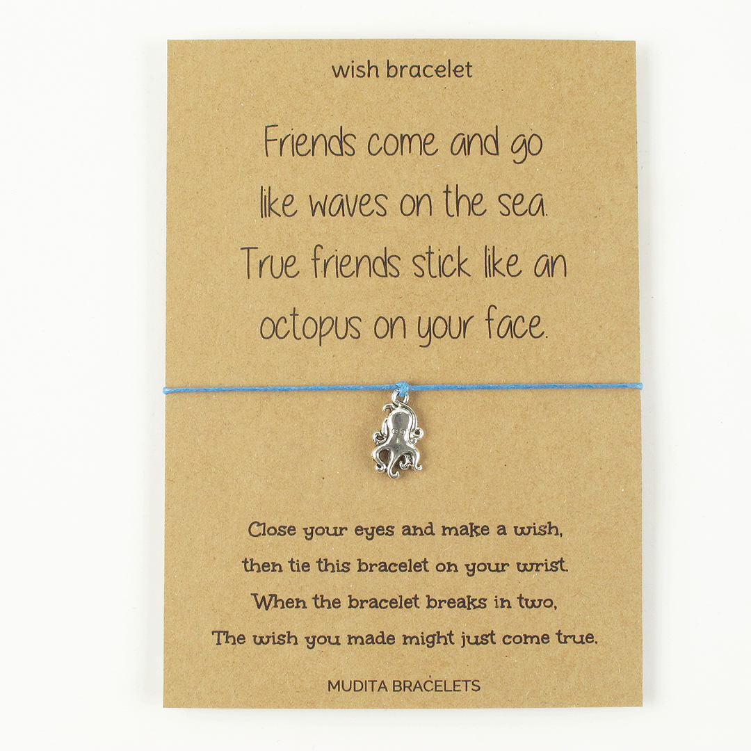 True Friends Stick Like An Octopus Wish Bracelet