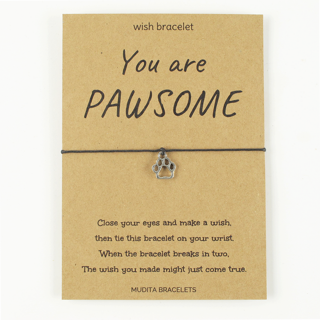 You Are Pawsome Wish Bracelet
