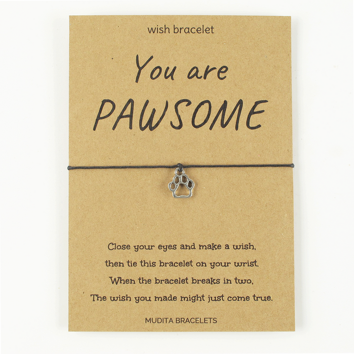 You Are Pawsome Wish Bracelet