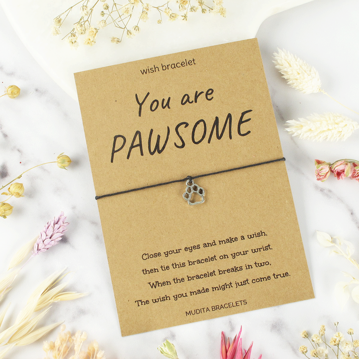 You Are Pawsome Wish Bracelet