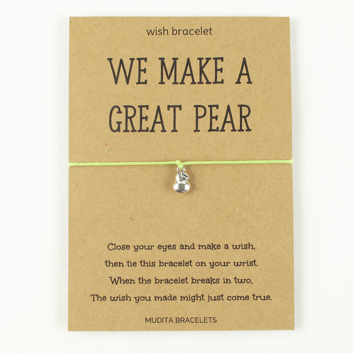 We Make A Great Pear Wish Bracelet