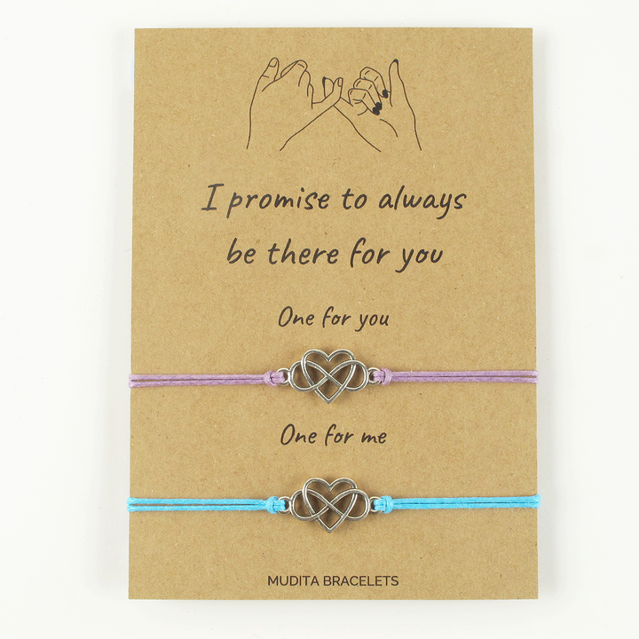 Pinky Promise Infinity Heart Wish Bracelets