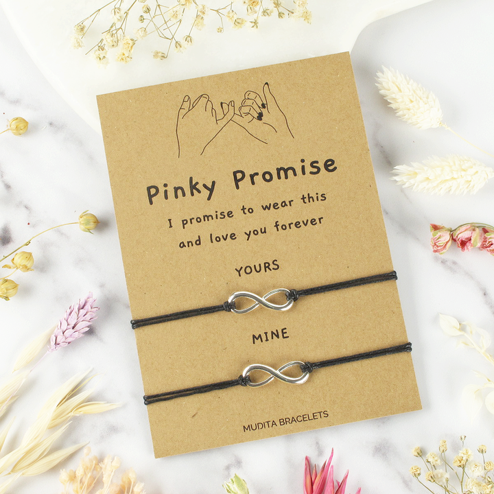 Pinky Promise Infinity Charm Wish Bracelets