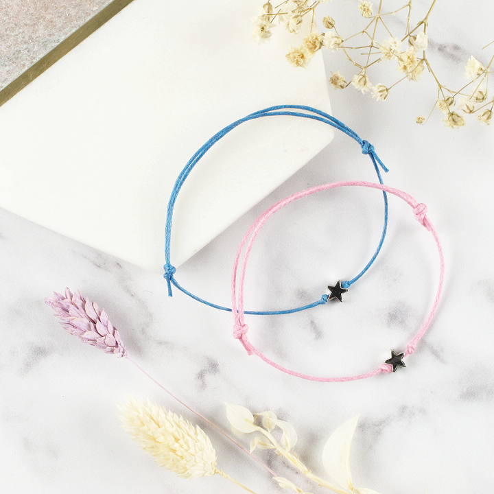 Pinky Promise Star Charm Wish Bracelets