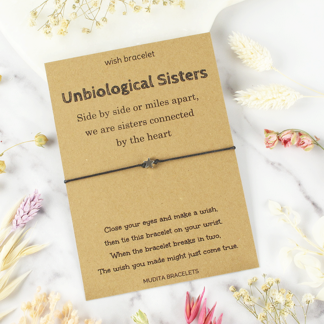 Unbiological Sisters Wish Bracelet