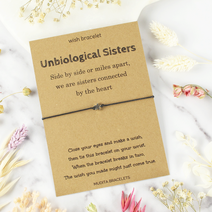 Unbiological Sisters Wish Bracelet